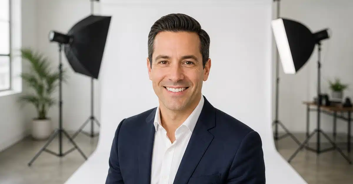 Professional headshots san diego session at Lightz Out Studios