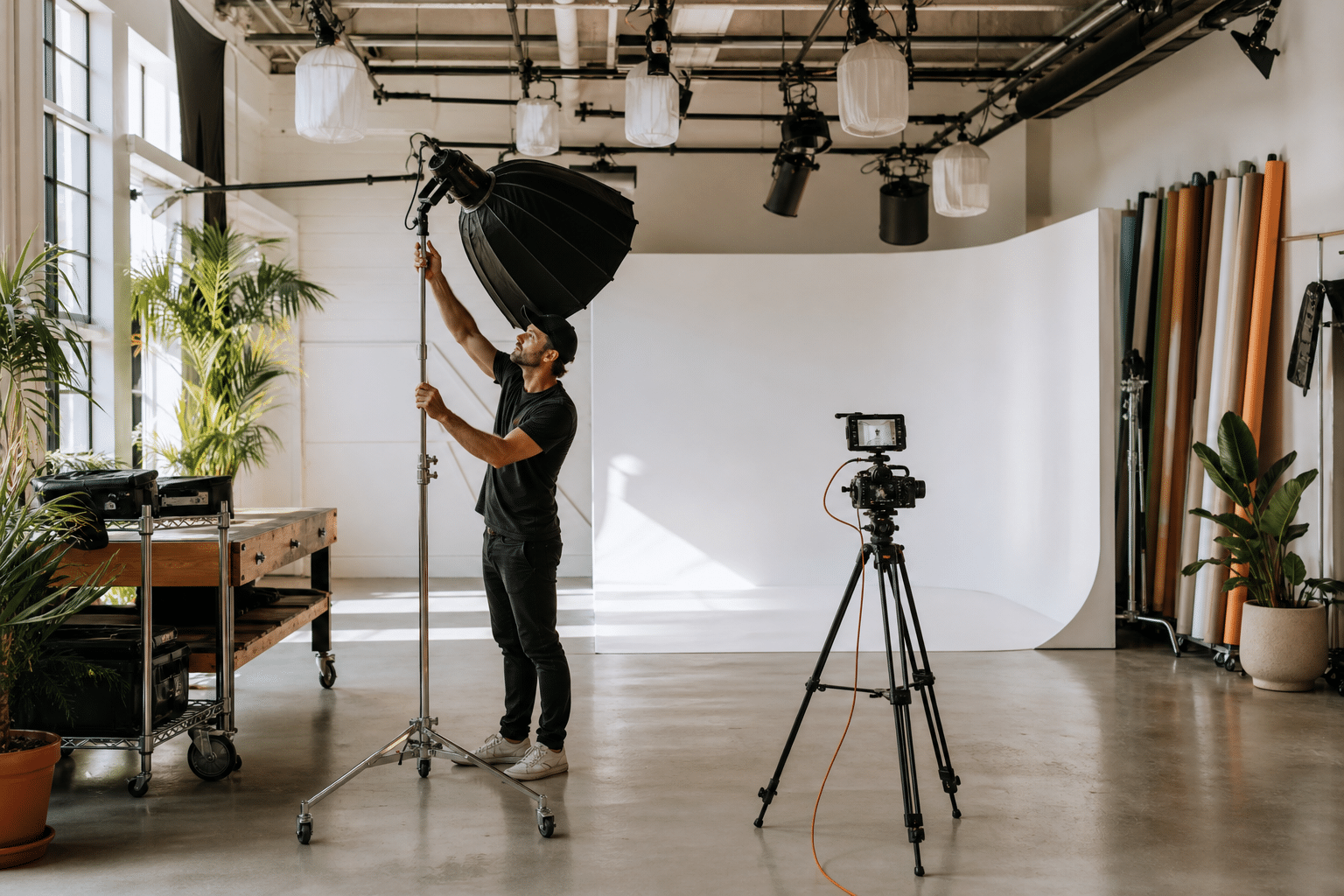 creative studio space rental professional photography studio Lightz Out Studios