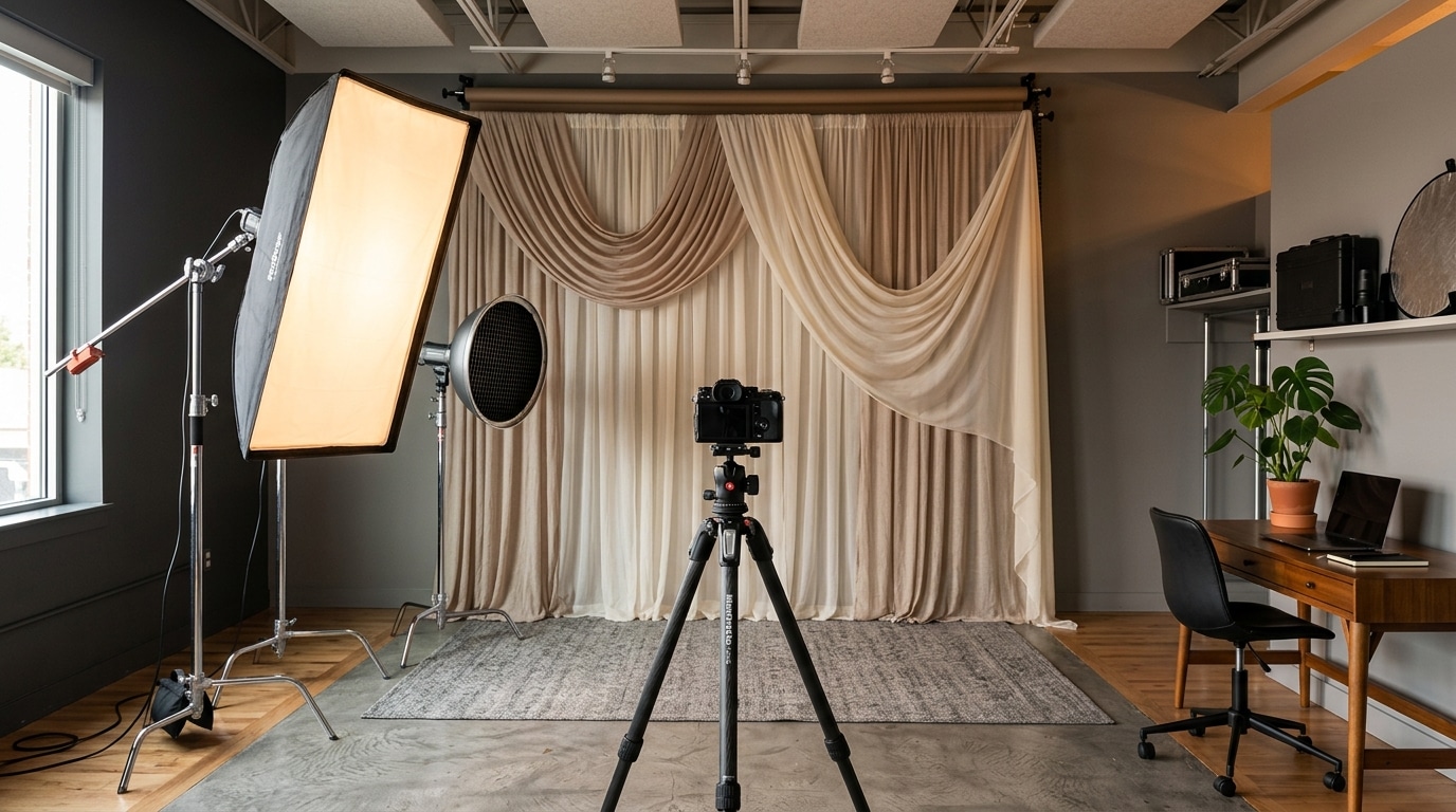 professional boudoir photography studio near me lighting setup Lightz Out Studios