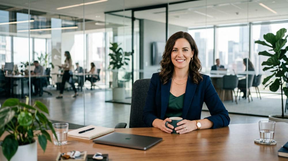 modern executive portrait for women