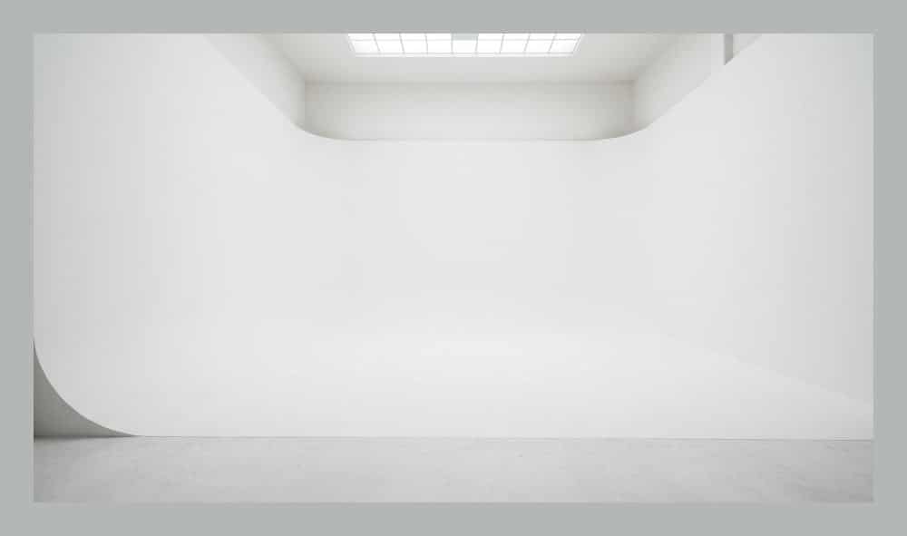 Professional cyclorama wall studio for photo and video production