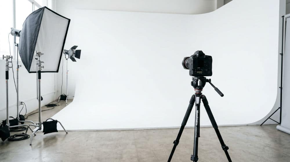 Empty cyclorama wall studio rental for professional photography