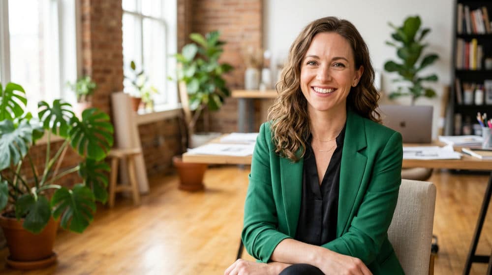 A professional woman posing for a versatile headshot that serves both acting and LinkedIn needs.