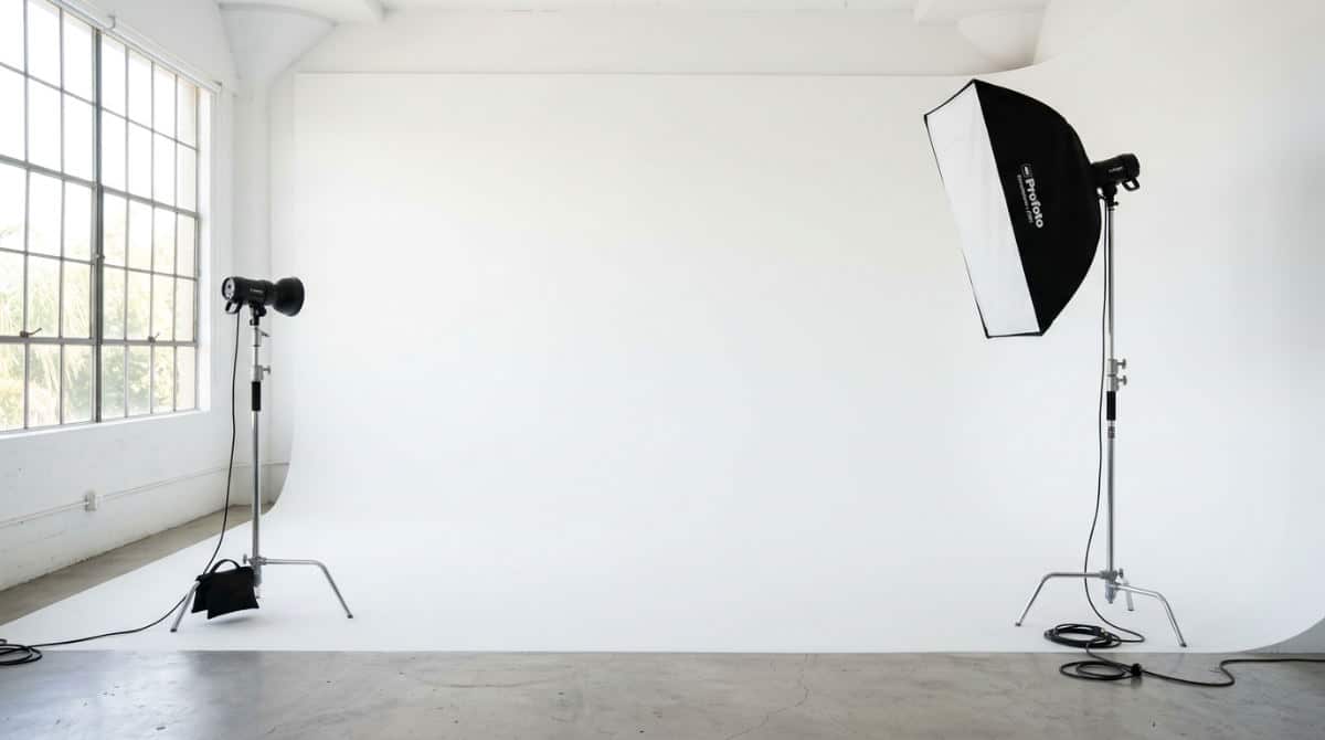 Professional studio setup illustrating photography elements and principles in San Diego