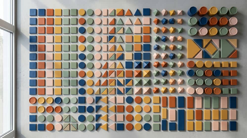 Bird's-eye view product photography composition