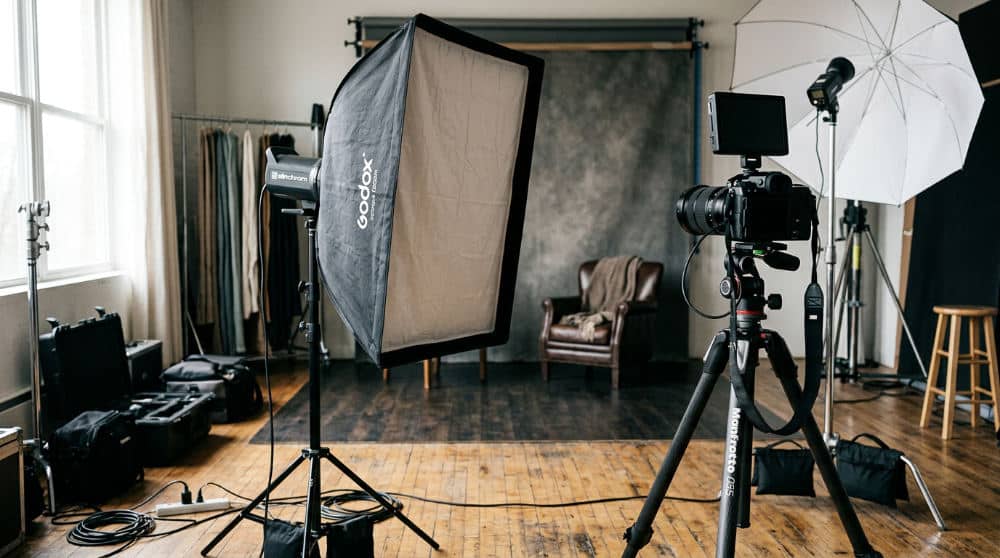 studio lighting for professional headshots