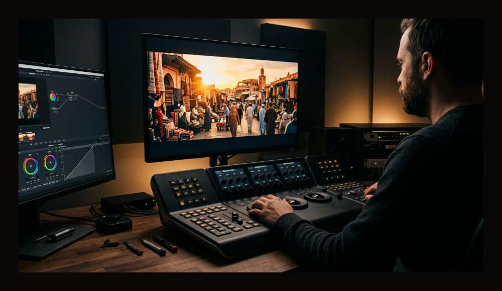 Professional color grading suite rental with advanced hardware