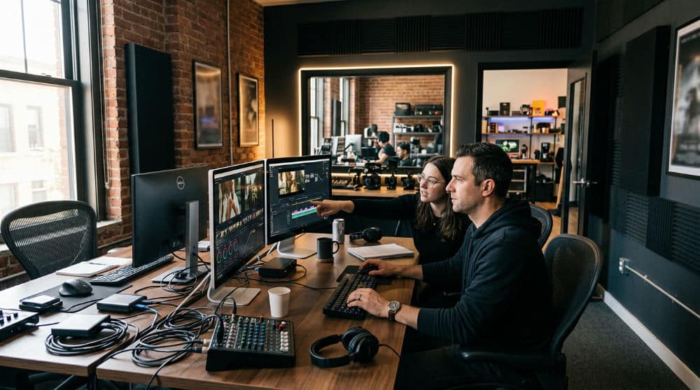 video editing studio rental in practice