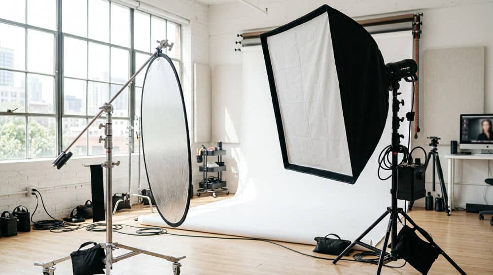 Advanced studio lighting for headshots